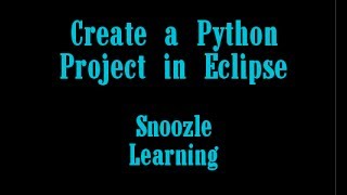 Create a Python Project in Eclipse