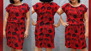 Easy Cut and Sew dress without pattern