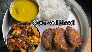 Veg Soya Tikki and Thali Recipe #soyabean #soyachunkskabab #vegthali