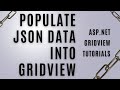 Display json data in gridview c# asp.net | gridview json tutorials