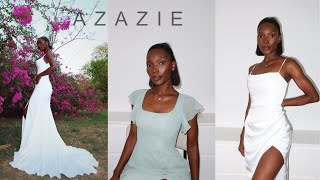 Affordable Wedding and Bridesmaids Dress Try-On Haul with AZAZIE 👰🏾‍♀️