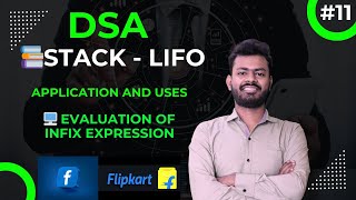 📈DSA Lecture-11 | Stack Application | Solving Infix | Code Implementation of Infix Evaluation 🧑‍💻