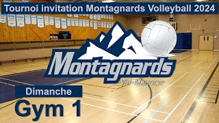 Gym 1 Dimanche Tournoi invitation Montagnards volleyball 2024