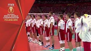Polish national anthem at FIVB Men's World Championship - Opening Match