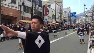 飯田「お練りまつり」 大名行列 天狗車熊の所作