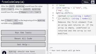 Manipulate Arrays With unshift()- Freecodecamp.org | Video 47 | Basic JavaScript