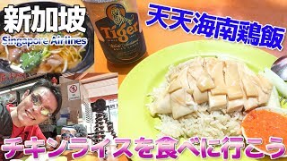 【新加坡】第04夜 チキンライスを食べてマリーナベイサンズの噴水ショーを見に行く