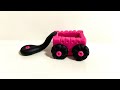 ❤️ Clay with me- how to make a Toy wagon / model craft tutorial easy