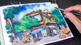 Hanoi Street with limited palette (part 2/2)