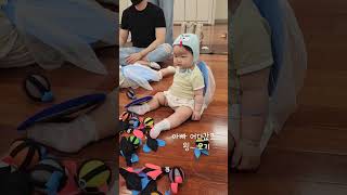 아빠랑문센놀이 근데아빠어디갔어? #babyshorts #사랑해 #아기 #daily #공주님 #7개월아기 #문화센터