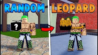 Trading from 3 Random Fruits to the Leopard Fruit in Blox Fruits!
