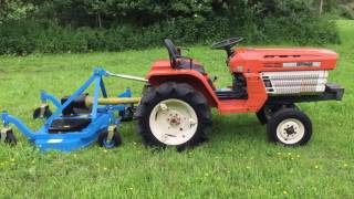 Kubota B1500 2WD Compact Tractor New 4 foot Mower FOR SALE