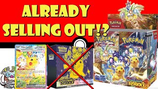 Surging Sparks is Selling Out Already!? Most Hyped Set in YEARS! (Pokémon TCG News)