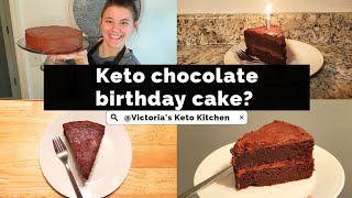 Testing the KETO CHOCOLATE CAKE from Victoria's Keto Kitchen