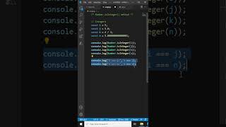 Number isInteger() method - Part 1 - JavaScript Tutorial for Beginners