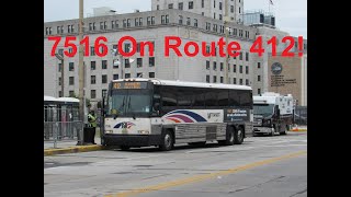 NeoplanDude | NJ Transit 2001 MCI D4000 #7516 On Route 412, To Glassboro!