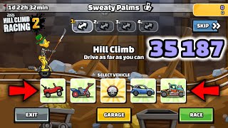 Hill Climb Racing 2 - 35187 points in SWEATY PALMS Team Event