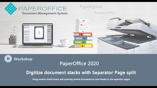 Digitize document stacks with Separator Page split / Document Management System / Scanning documents