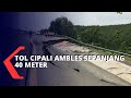 Jalan Tol Cipali Km 122 Cirebon-Jakarta Ambles Sepanjang 40 Meter