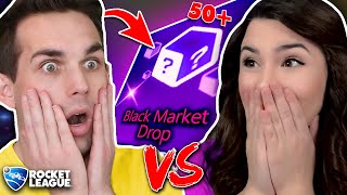 THE *BLACK MARKET* CRATE BATTLE LUCK RETURNS! *LUCKY* w/ ValarRL (Crate Opening War Rocket League)