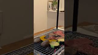 換気扇にダクトつけてリビングで家焼肉！！でも‥やったとて家の中煙でモクモク😇