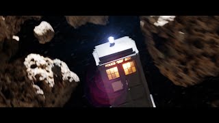 The Tardis flying through asteroids - Doctor Who - Blender Animation