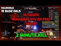 Palworld: Ultimate Blazamut Ryu (Ultra) Setup | 2 Minute Kills |  15 Base Pals - Default Settings