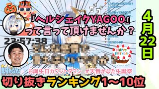 ホロライブ毎日切り抜きランキング【2020年4月22日】