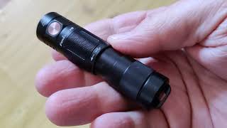 Review flashlight Fenix E09R (LUMINUS SST20, ANSI 600 лм, Li-Po)