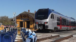 The TexRail experience - Grapevine to Fort Worth Texas - Stadler FLIRT trains