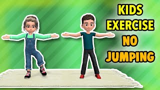 No Jumping! Kids Exercise At Home