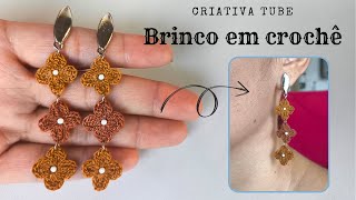 Brinco de crochê super fácil