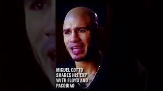 Miguel Cotto shares his experience fighting mayweather and pacquiao #shorts