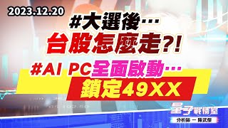 【量子戰情室】#陳武傑1220 #大選後…台股怎麼走?!#AI PC全面啟動…鎖定49xx