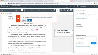 Grading an Essay with Canvas Speed Grader