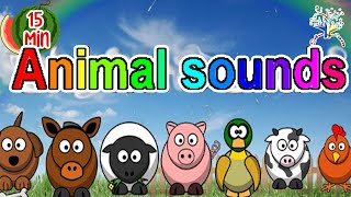 The Animal Sound Song || Kids Songs and Nursery Rhymes || EduFam ~