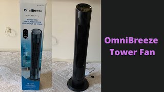 Unboxing and Setup OmniBreeze Tower Fan || OmniBreeze Tower Fan at Costco ($30)|| SidTheKid