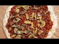 Part 1|How To Make Pizza Sauce With Turkey meat And The Dough from the scratch.