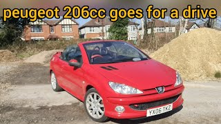 peugeot 206cc goes for a drive