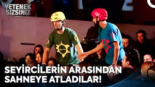 Skate Parkur'dan Yürek Hoplatan Gösteri! | Yetenek Sizsiniz Türkiye