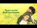 tujhe dekha to ye jana sanam lyrical shah rukh khan kajol lata mangeshkar udit narayan