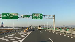 九州自動車道　松橋から熊本IC