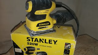 ВИБРАЦИОННАЯ ШЛИФМАШИНКА STANLEY STSS025 220W. Обзор, характеристики и честный отзыв.