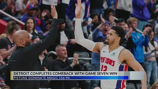 Pistons complete miraculous comeback, take down Magic in Game 7
