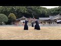 令和２年福岡県護国神社奉納古武道　神道夢想流杖術　五月雨