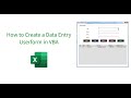 VBA User Form: Add, Update, Delete and Save