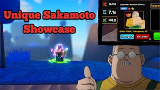 Unique Evolved Sakamoto is INSANELY OVERPOWERED! (Showcase) AA | Roblox | Anime Adventures