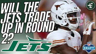 Should The New York Jets TRADE BACK UP In Round 2 For A Receiver? | 2024 NFL Dra