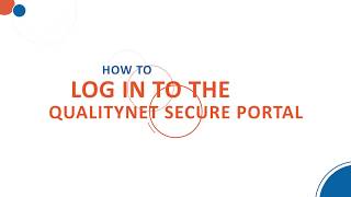 ASC: How to Log In to the QualityNet Secure Portal