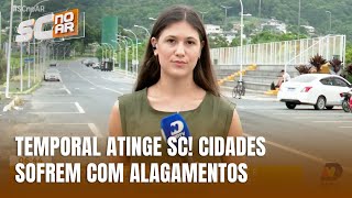 Temporal no sul de SC causa alagamentos e falta de energia